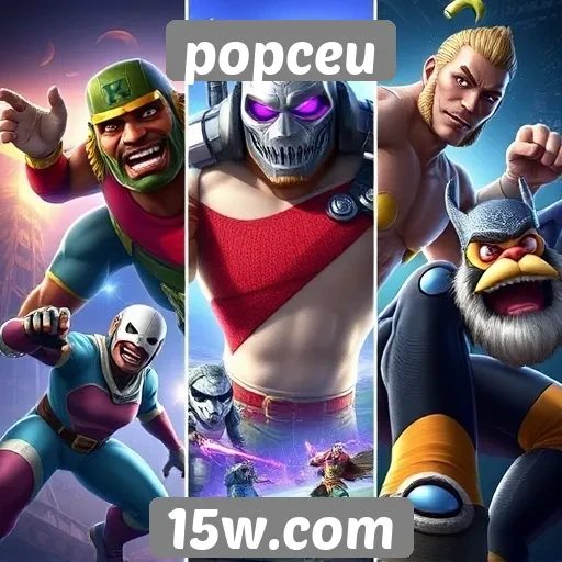 Desempenho de jogos populares no site popceu